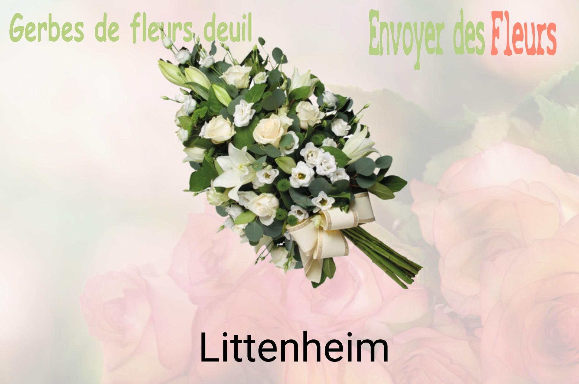 Gerbe de fleurs de deuil livrée à Littenheim